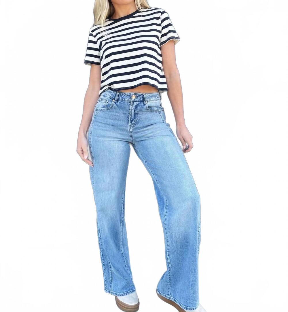 NEW HABITUAL denver side panel jeans in splash